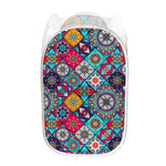 Bohemian Indian Mandala Patchwork Print Mesh Laundry Hamper