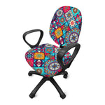 Bohemian Indian Mandala Patchwork Print Office Chair Cover