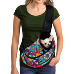 Bohemian Indian Mandala Patchwork Print Pet Sling Carrier
