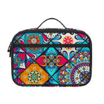 Bohemian Indian Mandala Patchwork Print Portable Lunch Bag