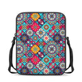 Bohemian Indian Mandala Patchwork Print Rectangular Crossbody Bag