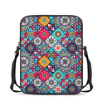 Bohemian Indian Mandala Patchwork Print Rectangular Crossbody Bag