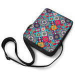 Bohemian Indian Mandala Patchwork Print Rectangular Crossbody Bag