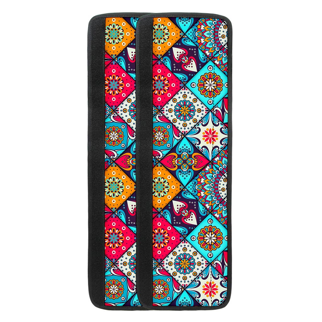 Bohemian Indian Mandala Patchwork Print Refrigerator Handle Covers