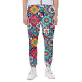 Bohemian Indian Mandala Patchwork Print Joggers