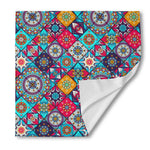 Bohemian Indian Mandala Patchwork Print Silk Bandana