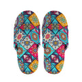 Bohemian Indian Mandala Patchwork Print Slippers
