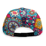 Bohemian Indian Mandala Patchwork Print Snapback Cap