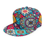 Bohemian Indian Mandala Patchwork Print Snapback Cap