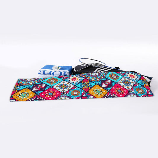 Bohemian Indian Mandala Patchwork Print Sports Towel