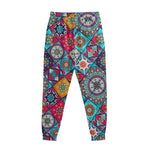 Bohemian Indian Mandala Patchwork Print Sweatpants