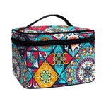 Bohemian Indian Mandala Patchwork Print Travel Makeup Bag