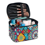 Bohemian Indian Mandala Patchwork Print Travel Makeup Bag
