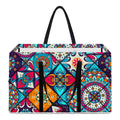 Bohemian Indian Mandala Patchwork Print Utility Tote Bag