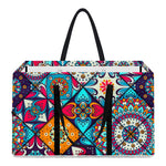 Bohemian Indian Mandala Patchwork Print Utility Tote Bag