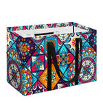 Bohemian Indian Mandala Patchwork Print Utility Tote Bag