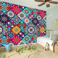 Bohemian Indian Mandala Patchwork Print Wall Sticker