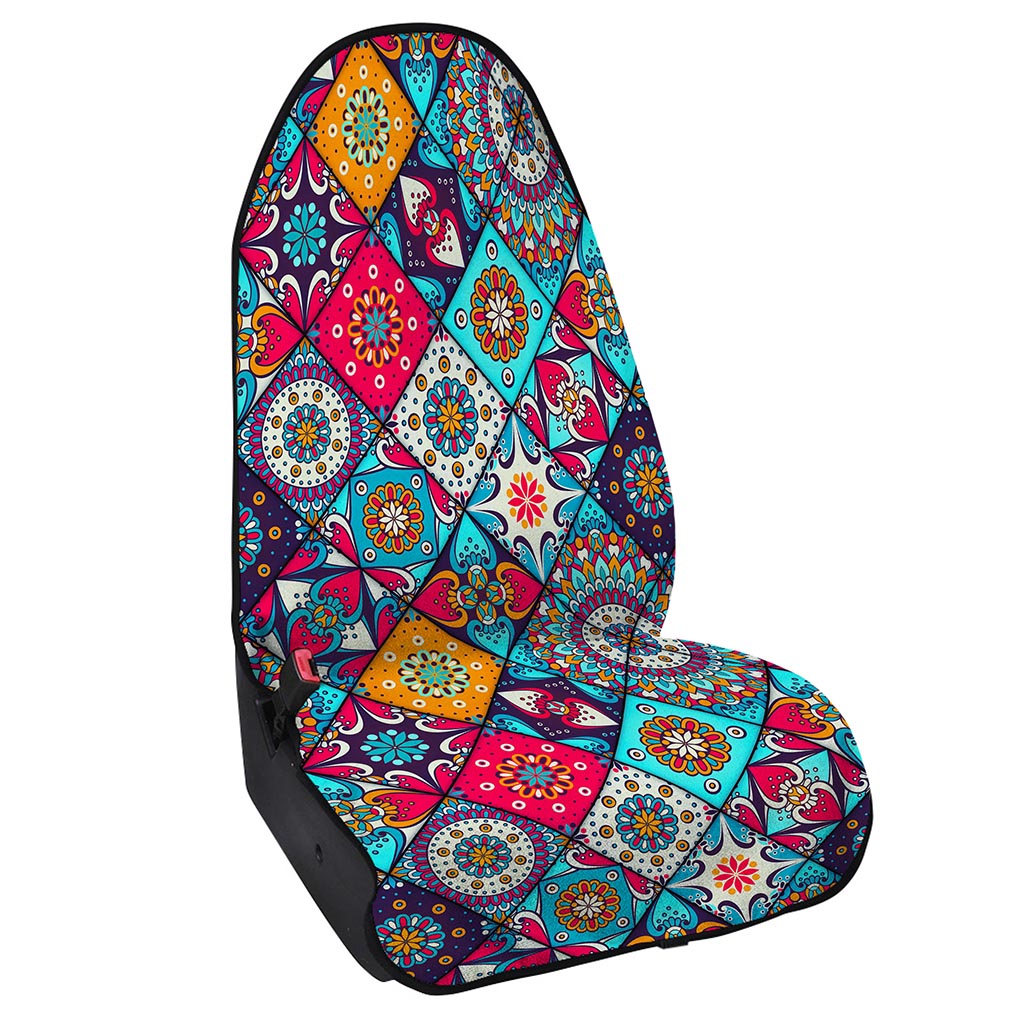 Bohemian Indian Mandala Patchwork Print Waterproof Car Seat Cover