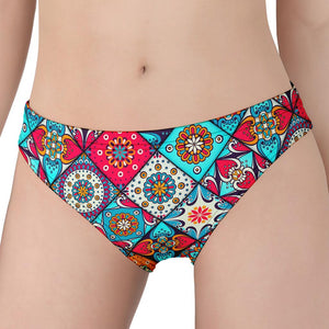 Bohemian Indian Mandala Patchwork Print Women's Panties