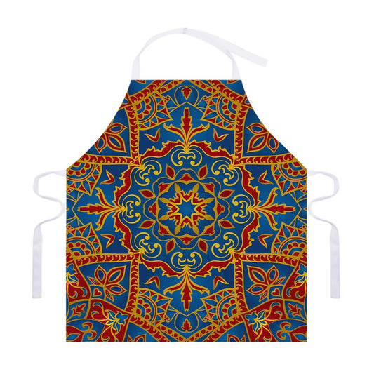 Bohemian Indian Mandala Pattern Print Adjustable Apron