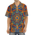 Bohemian Indian Mandala Pattern Print Aloha Shirt
