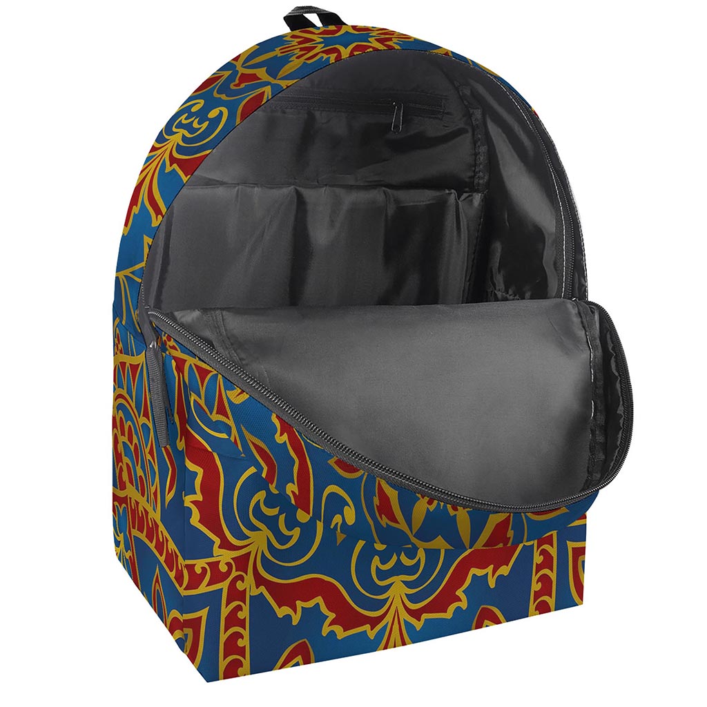 Bohemian Indian Mandala Pattern Print Backpack