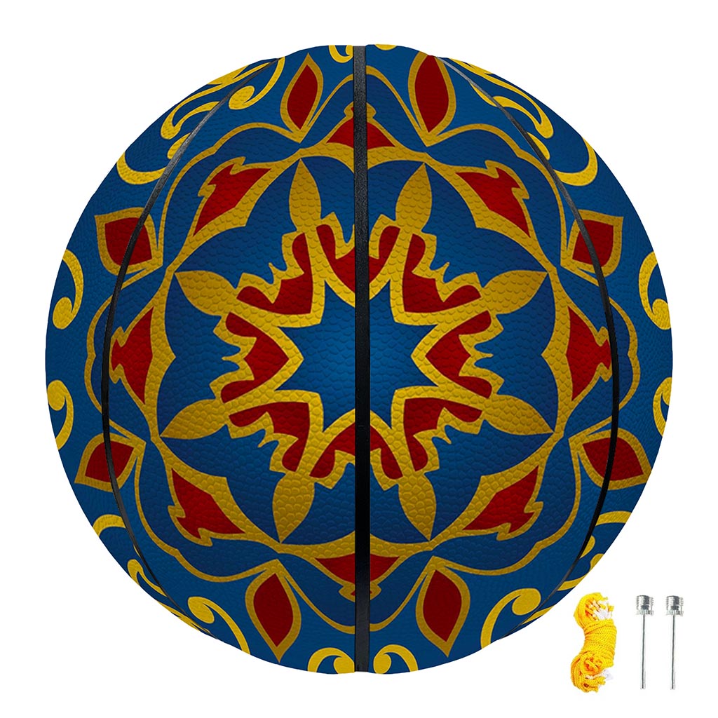 Bohemian Indian Mandala Pattern Print Basketball