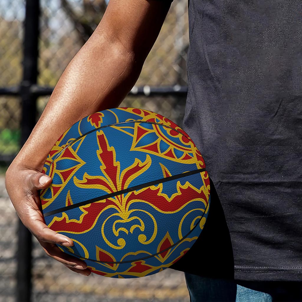 Bohemian Indian Mandala Pattern Print Basketball