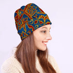 Bohemian Indian Mandala Pattern Print Beanie