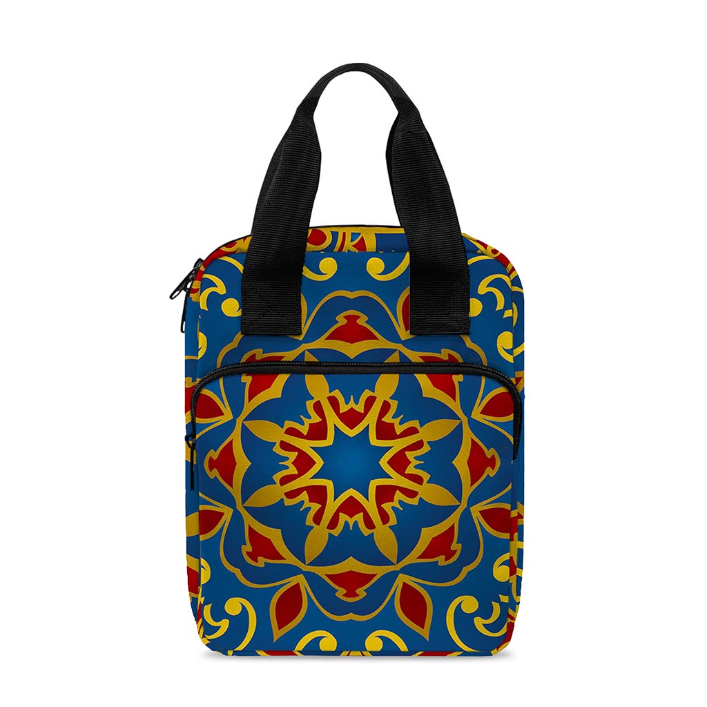 Bohemian Indian Mandala Pattern Print Bible Tote Bag