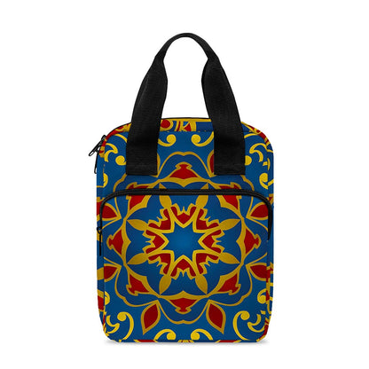 Bohemian Indian Mandala Pattern Print Bible Tote Bag