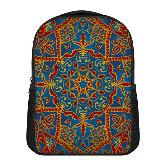 Bohemian Indian Mandala Pattern Print Casual Backpack