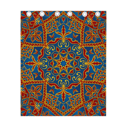 Bohemian Indian Mandala Pattern Print Curtain
