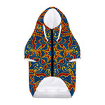 Bohemian Indian Mandala Pattern Print Dog Zip Up Hoodie
