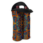 Bohemian Indian Mandala Pattern Print Double Neoprene Wine Tote