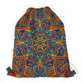 Bohemian Indian Mandala Pattern Print Drawstring Bag