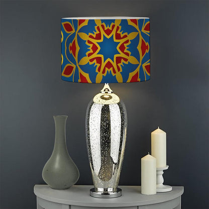 Bohemian Indian Mandala Pattern Print Drum Lamp Shade
