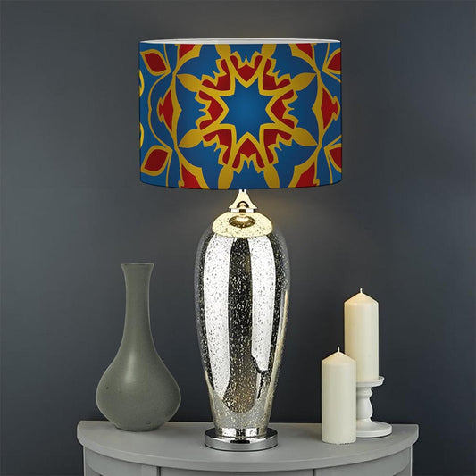Bohemian Indian Mandala Pattern Print Drum Lamp Shade