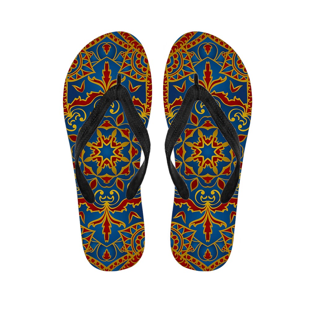 Bohemian Indian Mandala Pattern Print Flip Flops