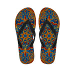 Bohemian Indian Mandala Pattern Print Flip Flops