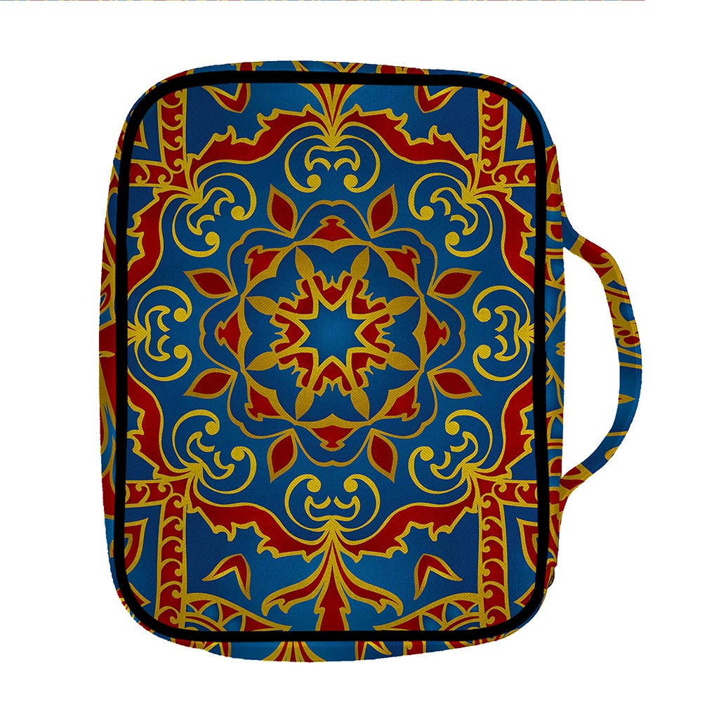 Bohemian Indian Mandala Pattern Print Front Pocket Bible Bag