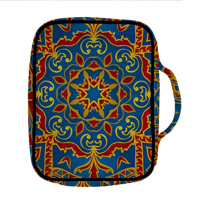 Bohemian Indian Mandala Pattern Print Front Pocket Bible Bag
