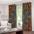 Bohemian Indian Mandala Pattern Print Grommet Curtains