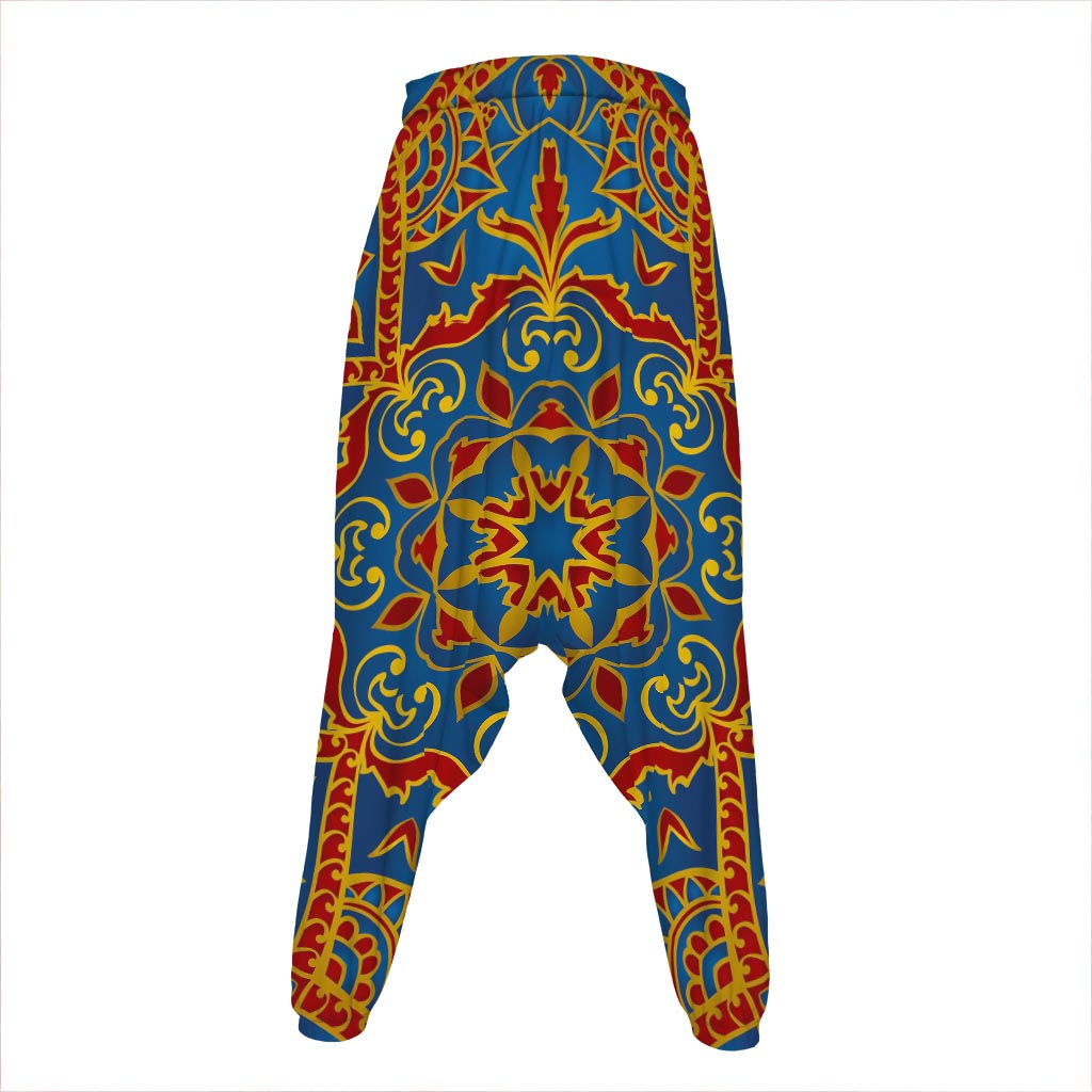 Bohemian Indian Mandala Pattern Print Hammer Pants