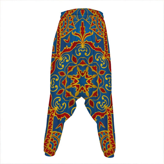 Bohemian Indian Mandala Pattern Print Hammer Pants