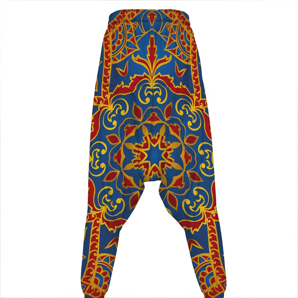 Bohemian Indian Mandala Pattern Print Hammer Pants