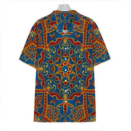 Bohemian Indian Mandala Pattern Print Hawaiian Shirt