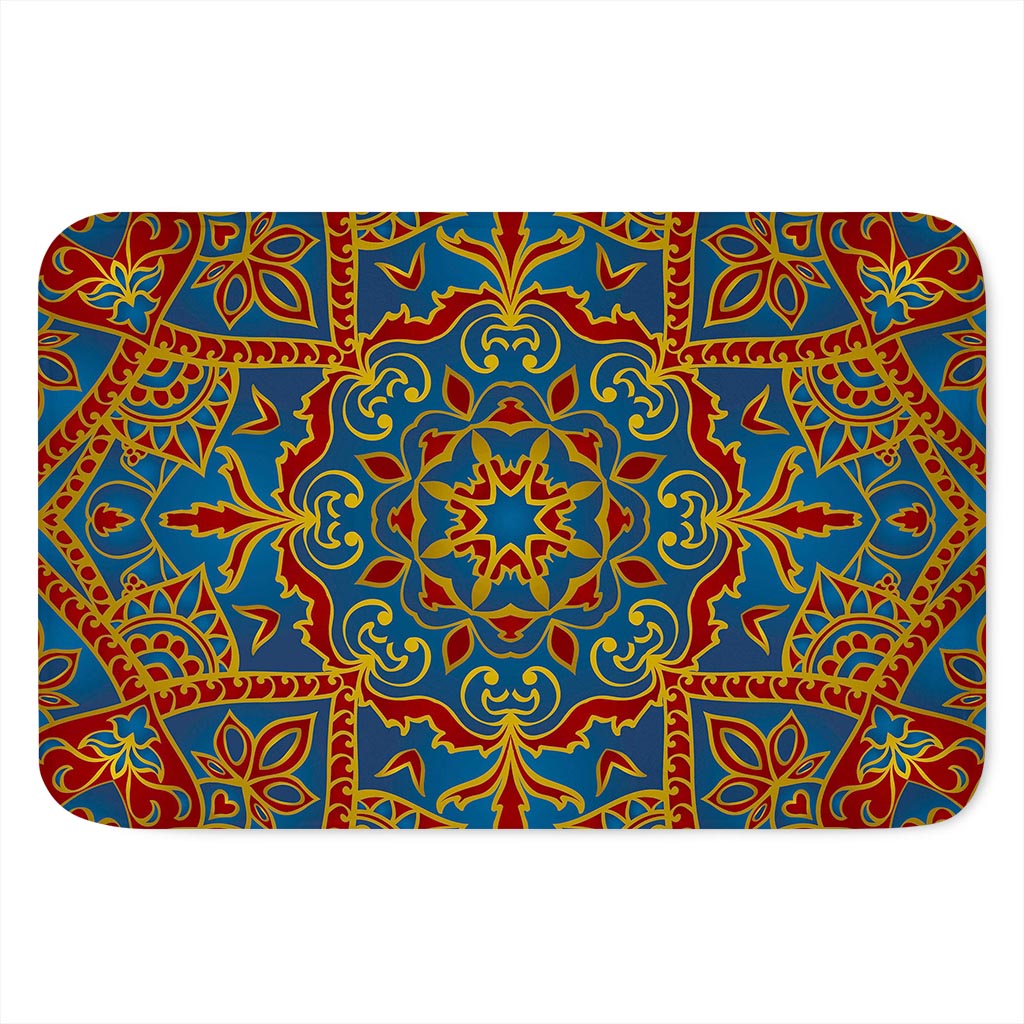 Bohemian Indian Mandala Pattern Print Indoor Door Mat