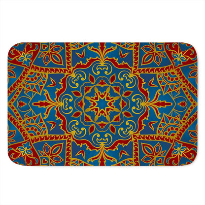 Bohemian Indian Mandala Pattern Print Indoor Door Mat