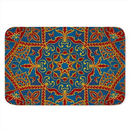 Bohemian Indian Mandala Pattern Print Indoor Door Mat